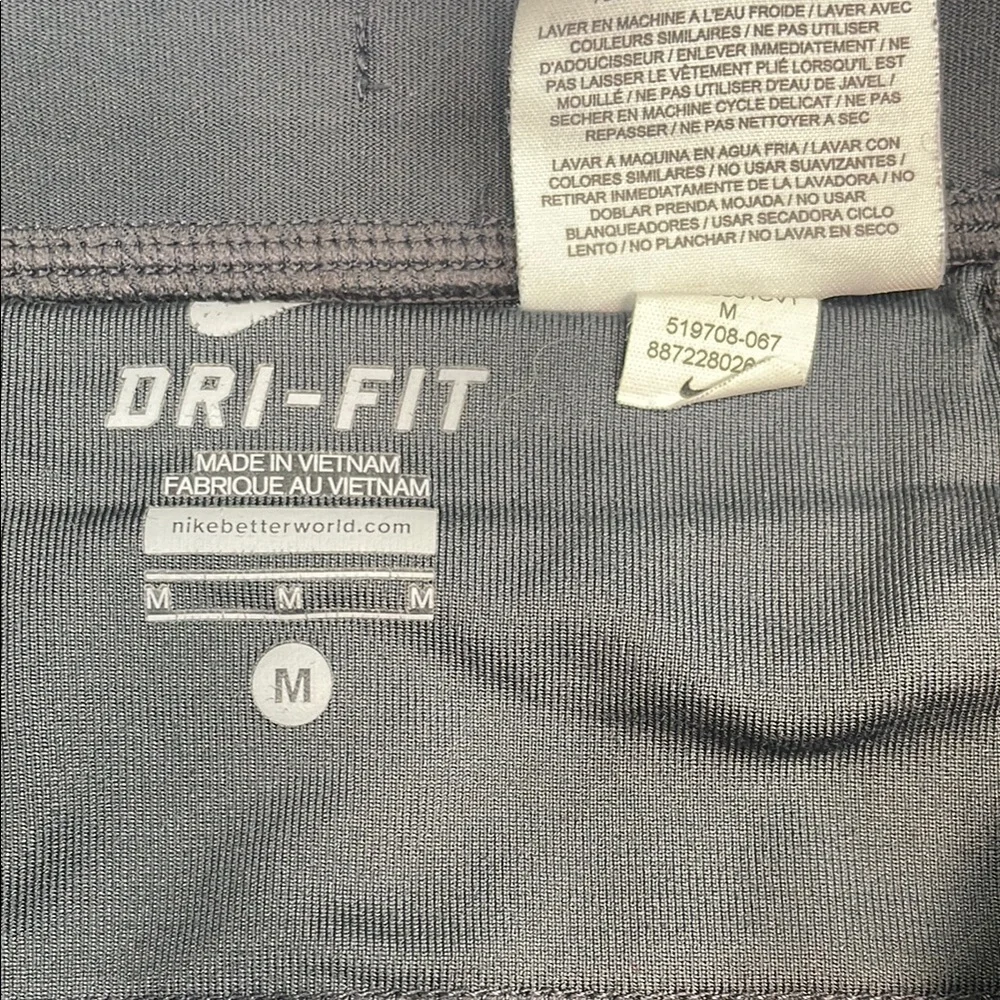 Nike Gray and Green‎ Athletic Shorts Performance Fit